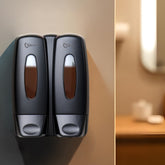 Robustt Versatile Double Section Wall Mount Liquid Soap Dispenser - 2 x 350ml